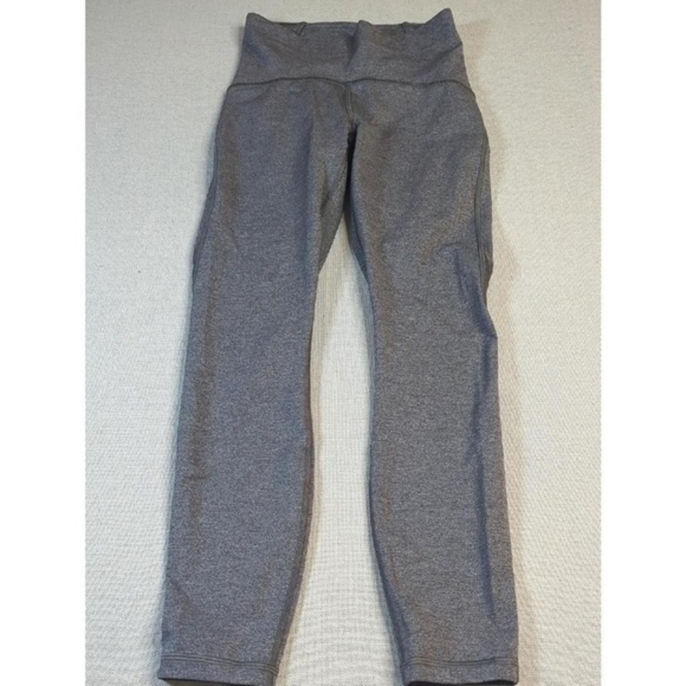 Lululemon high-waisted leggings in heather gray Size 4